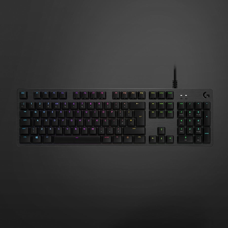 Logitech G512 RGB Mechanical Gaming Keyboard, GX Blue, USB Passthrough