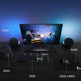 Logitech G512 RGB Mechanical Gaming Keyboard, GX Blue, USB Passthrough