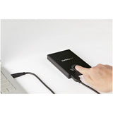 StarTech.com Biometric Enclosure - 256-bit AES Encrypted USB 3.0 External Hard Drive Enclosure 2.5" SATA HDD/SSD - Fingerprint & Password