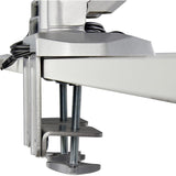 StarTech.com Desk Mount Dual Monitor Arm with USB & 3.5mm Audio, Desk Clamp Ergonomic VESA Mount for up to 32" (17.6lb/8kg) Displays