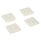 StarTech.com 100 Pack Cable Tie Mounts with Adhesive Tape for 0.13in (3.2mm) Wide Ties - Nylon/Plastic Zip Tie Mounts - 94V-2 Fire & UL
