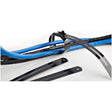 StarTech.com 9"(22cm) Metal Cable Ties, 2-1/4"(55mm) Bundle Dia. 100lb(45kg) Tensile Strength, Nylon Coated Stainless Steel Ties, 50 Pack