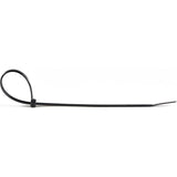 10" Black Cable Ties 100 Pack - 50lb Tensile
