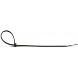 10" Black Cable Ties 1000 Pack - 50lb Tensile