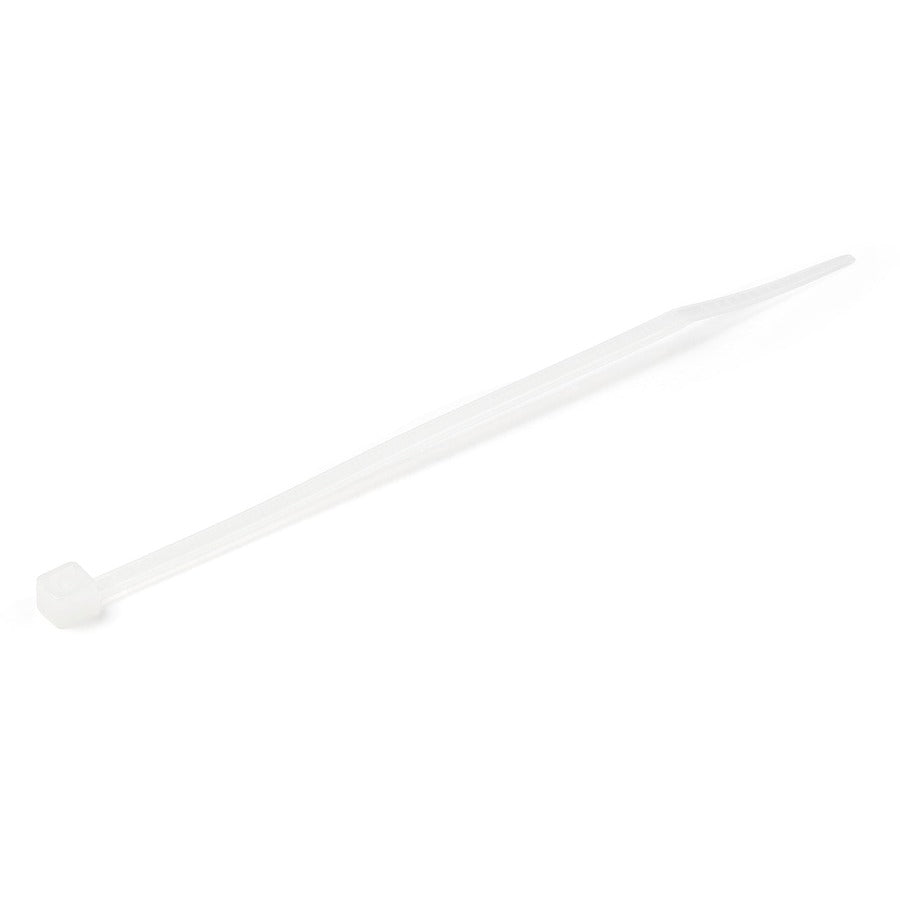 StarTech.com 4"(10cm) Cable Ties, 7/8"(22mm) Dia, 18lb(8kg) Tensile Strength, Nylon Self Locking Zip Ties, UL Listed, 100 Pack, White

