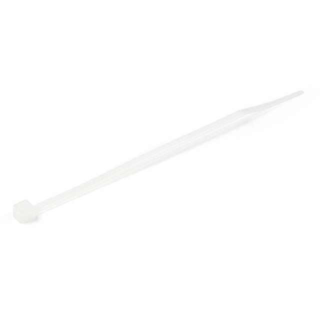 StarTech.com 4"(10cm) Cable Ties, 7/8"(22mm) Dia, 18lb(8kg) Tensile Strength, Nylon Self Locking Zip Ties, UL Listed, 100 Pack, White
