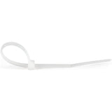 StarTech.com 4"(10cm) Cable Ties, 7/8"(22mm) Dia, 18lb(8kg) Tensile Strength, Nylon Self Locking Zip Ties, UL Listed, 100 Pack, White
