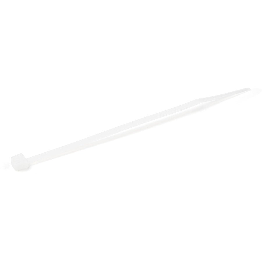 StarTech.com 4"(10cm) Cable Ties, 7/8"(22mm) Dia, 18lb(8kg) Tensile Strength, Nylon Self Locking Zip Ties, UL Listed, 1000 Pack, White