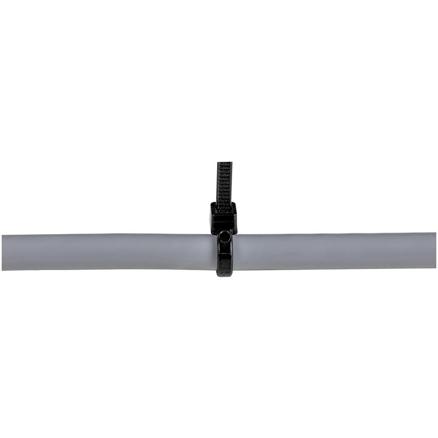 StarTech.com 6"(15cm) Cable Ties, 1-3/8"(39mm) Dia, 40lb(18kg) Tensile Strength, Nylon Self Locking Zip Ties, UL Listed, 100 Pack, Black
