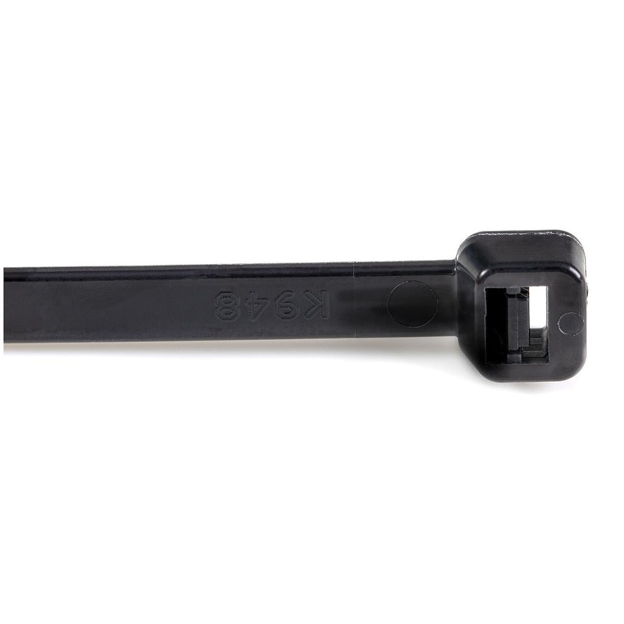 StarTech.com 8"(20cm) Cable Ties, 2-1/8"(55mm) Dia, 50lb(22kg) Tensile Strength, Nylon Self Locking Zip Ties, UL Listed, 1000 Pack, Black
