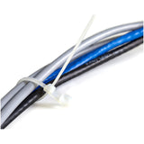 StarTech.com 4"(10cm) Cable Ties with Mounting Hole, 7/8"(24mm) Dia, 18lb(8kg) Tensile Strength, Nylon Zip Ties, UL Listed, 100 Pack