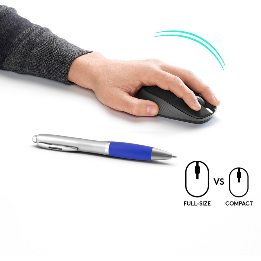 Logitech Wireless Mouse M190 - Full Size Ambidextrous Curve Design, 18-Month Battery with Power Saving Mode, Precise Cursor Control & Scrolling, Wide Scroll Wheel, Thumb Grips (Charcoal)
