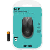 Logitech Wireless Mouse M190 - Full Size Ambidextrous Curve Design, 18-Month Battery with Power Saving Mode, Precise Cursor Control & Scrolling, Wide Scroll Wheel, Thumb Grips (Charcoal)

