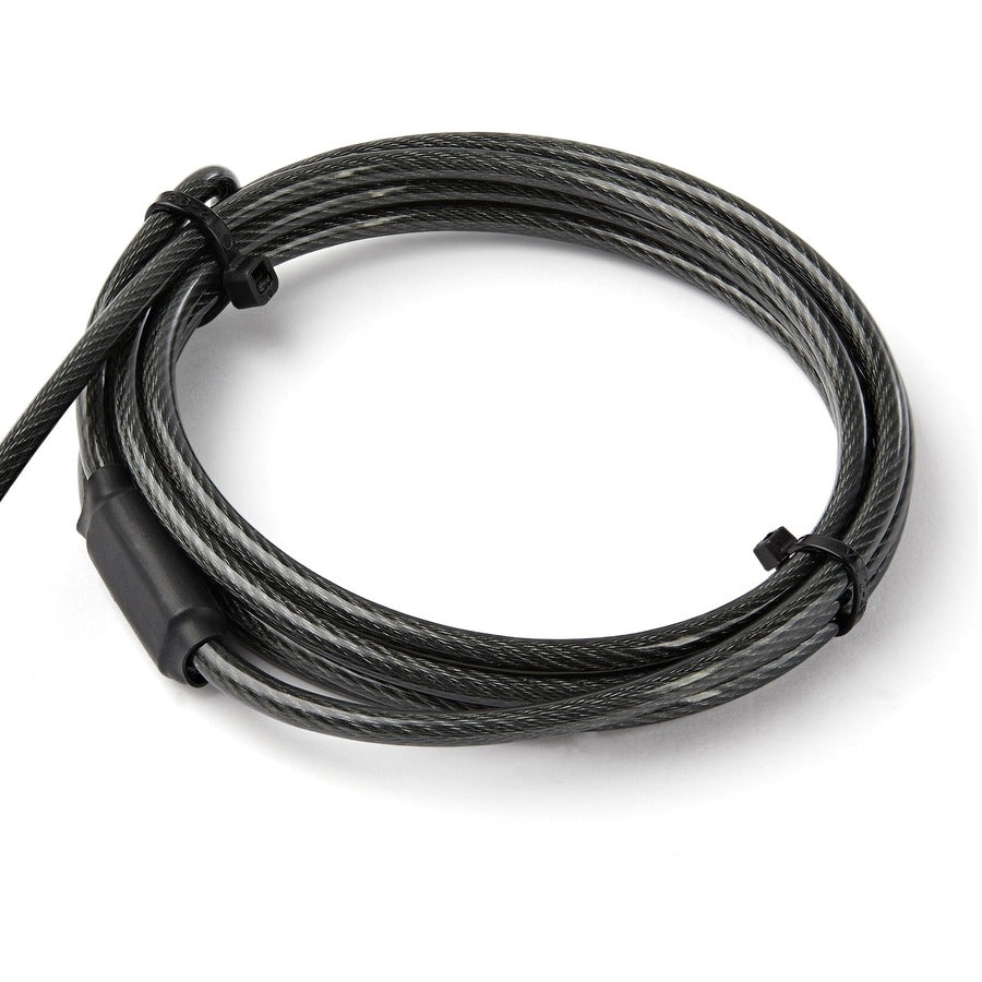 StarTech.com 6.5' (2m) 3-in-1 Universal Laptop Cable Lock - Keyed Security Lock for K-Slot, Nano & Wedge Slot Desktop/Laptop - Anti-Theft