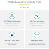 StarTech.com USB-C & USB-A Dock - Hybrid Triple Monitor Laptop Docking Station DisplayPort & HDMI 4K 60Hz/85W PD/6x USB/GbE/USB 3.1 Gen 2