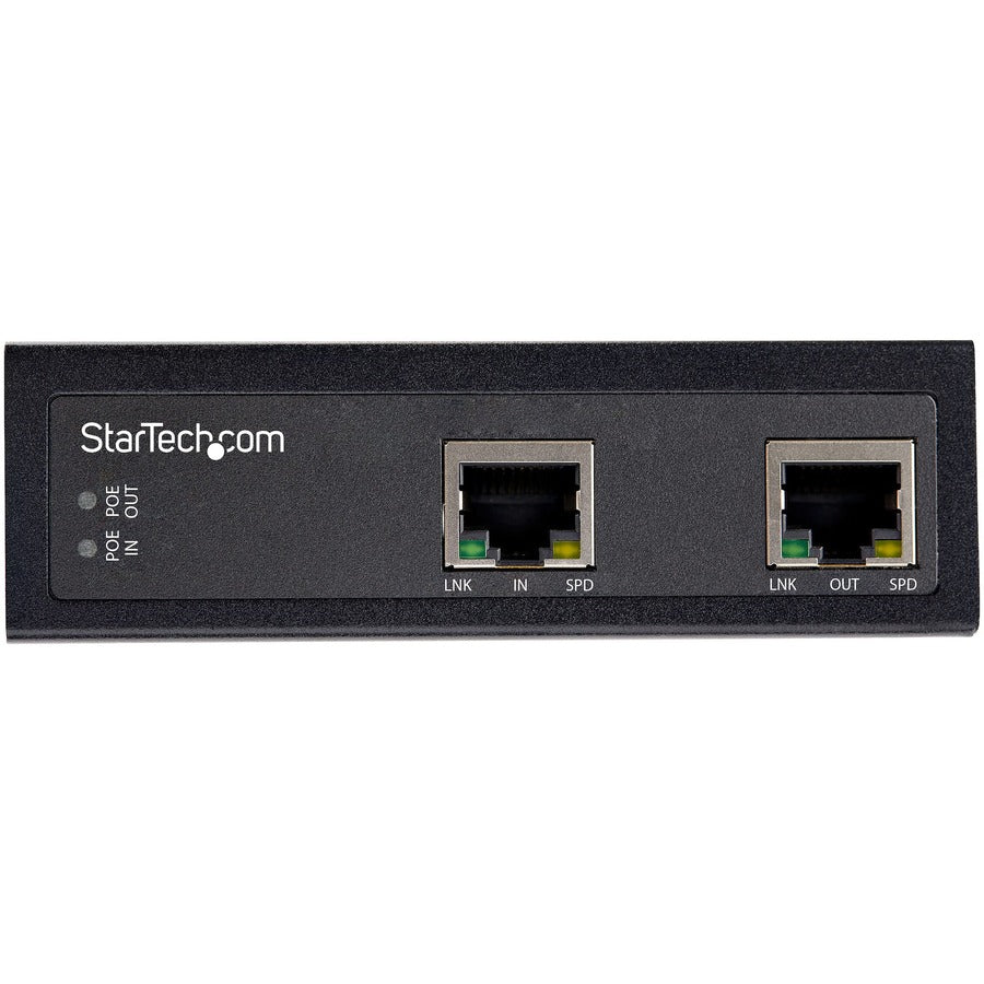 Star Tech.com Industrial Gigabit PoE Extender - 60W 802.3bt PoE++ 100m/330ft - Power Over Ethernet Network Range Extender - IP-30 Hardened