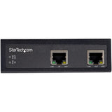 Star Tech.com Industrial Gigabit PoE Extender - 60W 802.3bt PoE++ 100m/330ft - Power Over Ethernet Network Range Extender - IP-30 Hardened