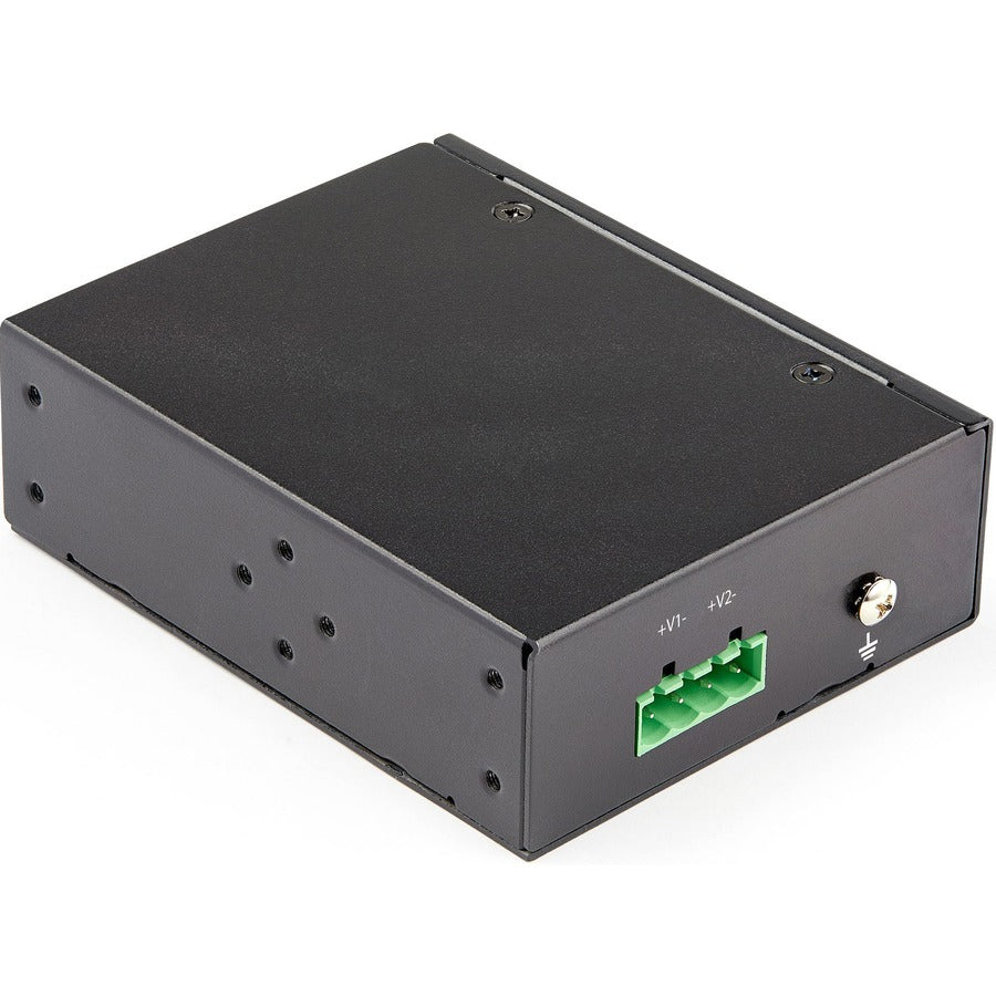 Star Tech.com Industrial Gigabit Ethernet PoE Injector 30W 802.3at PoE+ Midspan 48V-56VDC Power Over Ethernet Injector Adapter -40C to +75C