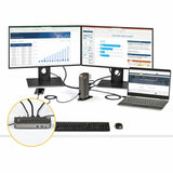 StarTech.com USB-C USB-A Dock - Hybrid Universal USB 3.0 Laptop Docking Station - Dual Monitor 4K 60Hz HDMI/DisplayPort - 6xUSB Type-A/GbE