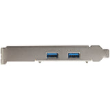 StarTech.com 2-Port USB PCIe Card 10Gbps/port - USB 3.2 Gen 2 Type-A PCI Express 3.0 x2 Host Controller Expansion Card - Windows/Linux