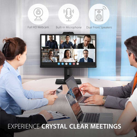 ViewSonic Graphic VG2440V 24" Class Webcam Full HD LED Monitor - 16:9 - Black