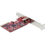 StarTech.com USB 3.2 Gen 2x2 PCIe Card - USB-C 20Gbps PCI Express 3.0 x4 Controller - USB Type-C Add-On PCIe Expansion Card -Windows/Linux
