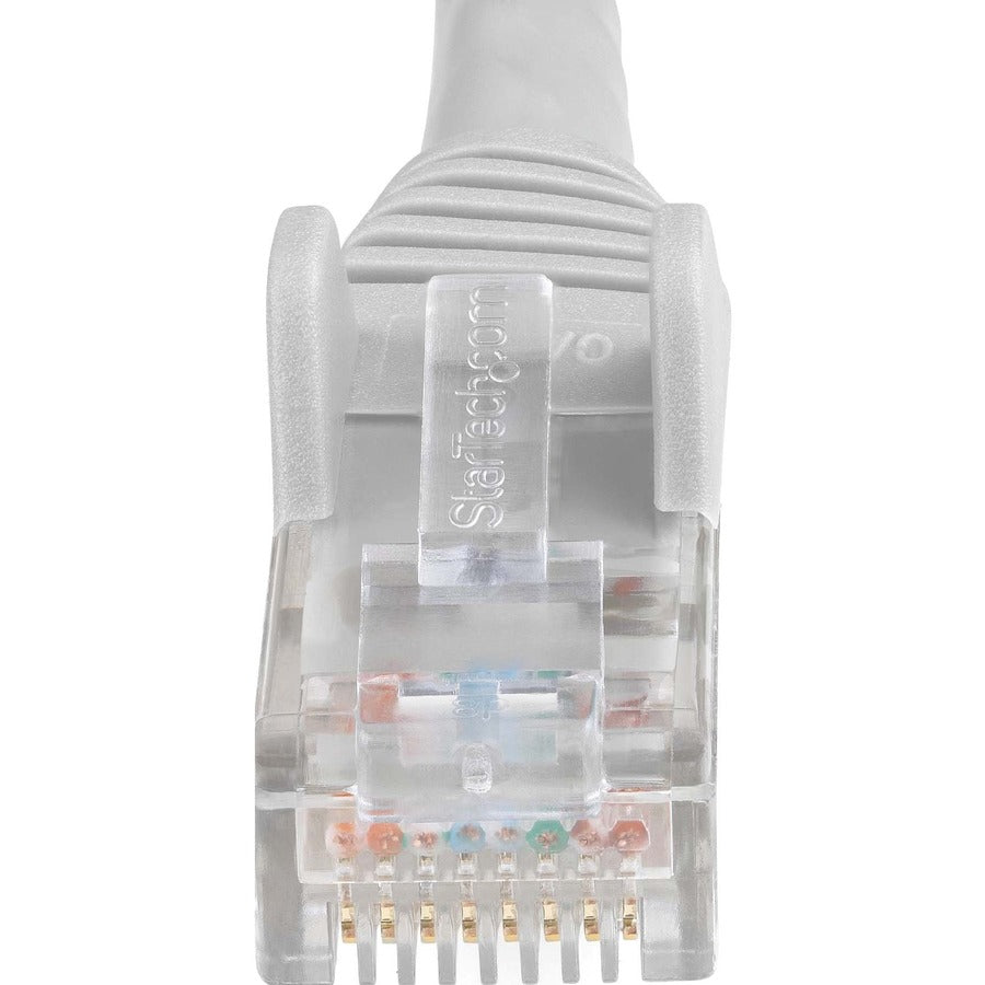 Câble Ethernet CAT6 StarTech.com de 2 m, LSZH (faible émission de fumée et zéro halogène), 10 GbE anti-accroc, 100 W PoE UTP RJ45, gris, cordon de raccordement réseau CAT 6, ETL