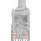 StarTech.com 3ft (90cm) CAT6 Ethernet Cable, LSZH (Low Smoke Zero Halogen) 10 GbE Snagless 100W PoE UTP RJ45 Gray Network Patch Cord, ETL
