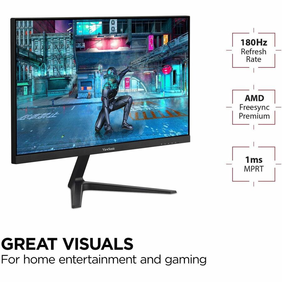 Moniteur LED Full HD ViewSonic Entertainment VX2718-P-MHD 27 pouces - 16:9 - Noir