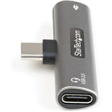 StarTech.com USB C Audio & Charge Adapter, USB-C Audio Adapter, USB C Audio Headset Port and USB Type-C PD Charger, For USB-C Phone/Tablet