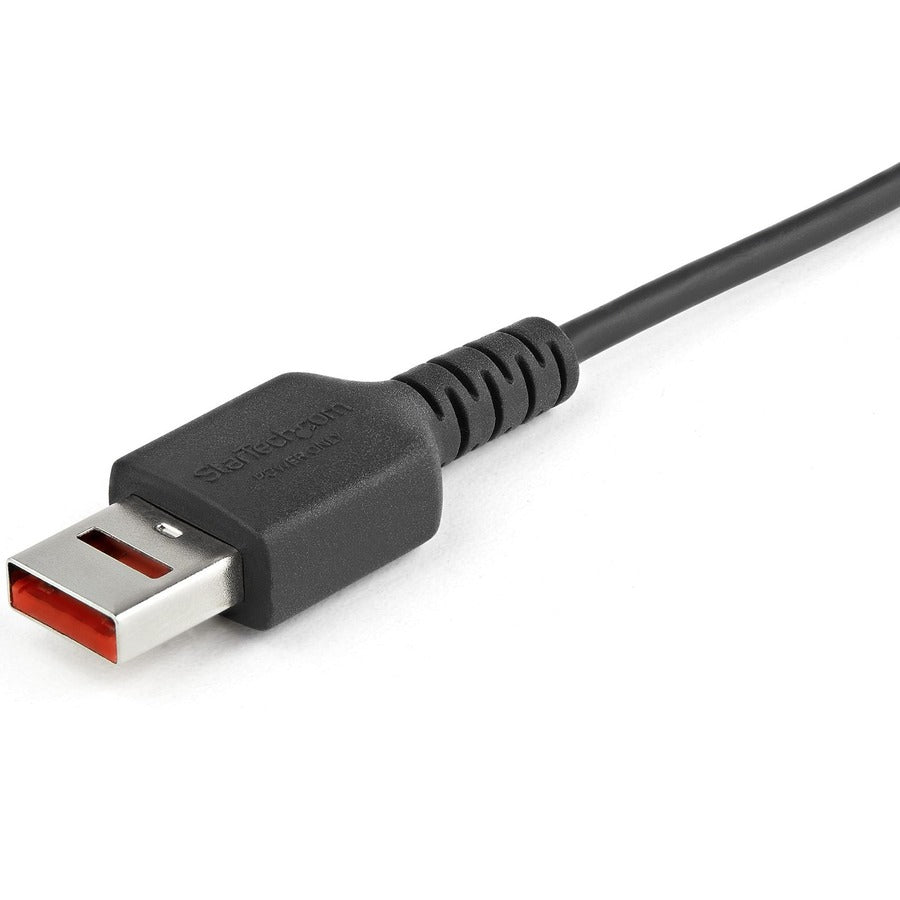 StarTech.com 3ft (1m) Secure Charging Cable, USB-A to Micro USB Data Blocker Charge-Only Cable, Charger Adapter Cable for Phone/Tablet