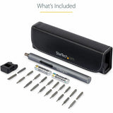 StarTech.com 20-Bit Electric Precision Screwdriver Set, Cordless/Battery Powered, Magnetic Bit Driver Kit for Laptop/Computer/Phone Repair