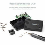 StarTech.com 20-Bit Electric Precision Screwdriver Set, Cordless/Battery Powered, Magnetic Bit Driver Kit for Laptop/Computer/Phone Repair