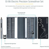 StarTech.com 55-Bit Electric Precision Screwdriver Set, Cordless/Battery Powered, Magnetic Bit Driver Kit for Laptop/Computer/Phone Repair