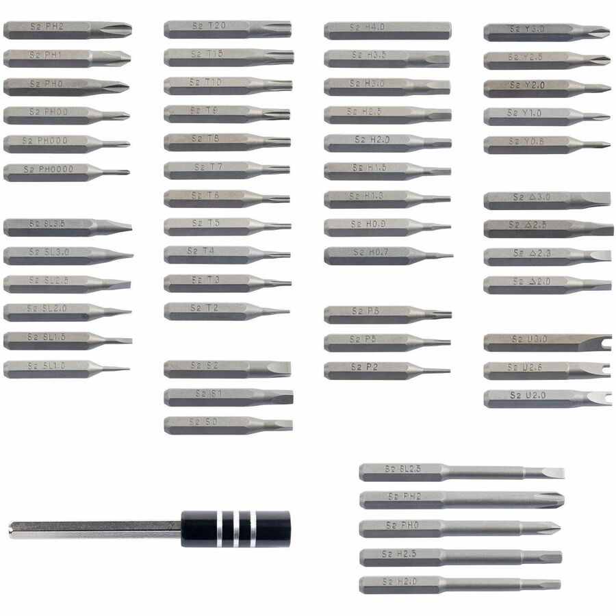 StarTech.com 55-Bit Electric Precision Screwdriver Set, Cordless/Battery Powered, Magnetic Bit Driver Kit for Laptop/Computer/Phone Repair