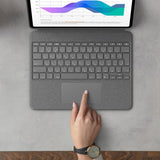 Logitech Combo Touch Keyboard/Cover Case for 12.9" Apple, Logitech iPad Pro (5th Generation) Tablet - Oxford Gray
