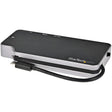 StarTech.com USB C Multiport Adapter, USB-C to 4K HDMI or VGA Video with 100W PD Pass-through, 10Gbps USB Hub/MicroSD/GbE, USB-C Mini Dock