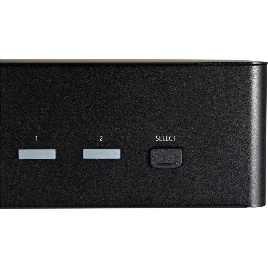 Commutateur KVM HDMI StarTech.com 2 ports pour deux écrans, HDMI 2.0 UHD HDR 4K 60 Hz, hub USB 3.0 2 ports, 4 ports USB HID, audio, raccourcis clavier, TAA