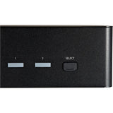 Commutateur KVM HDMI StarTech.com 2 ports pour deux écrans, HDMI 2.0 UHD HDR 4K 60 Hz, hub USB 3.0 2 ports, 4 ports USB HID, audio, raccourcis clavier, TAA