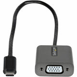 StarTech.com USB C to VGA Adapter, 1080p USB Type-C to VGA Adapter Dongle, USB-C to VGA Monitor/Display Video Converter, 12" Long Cable
