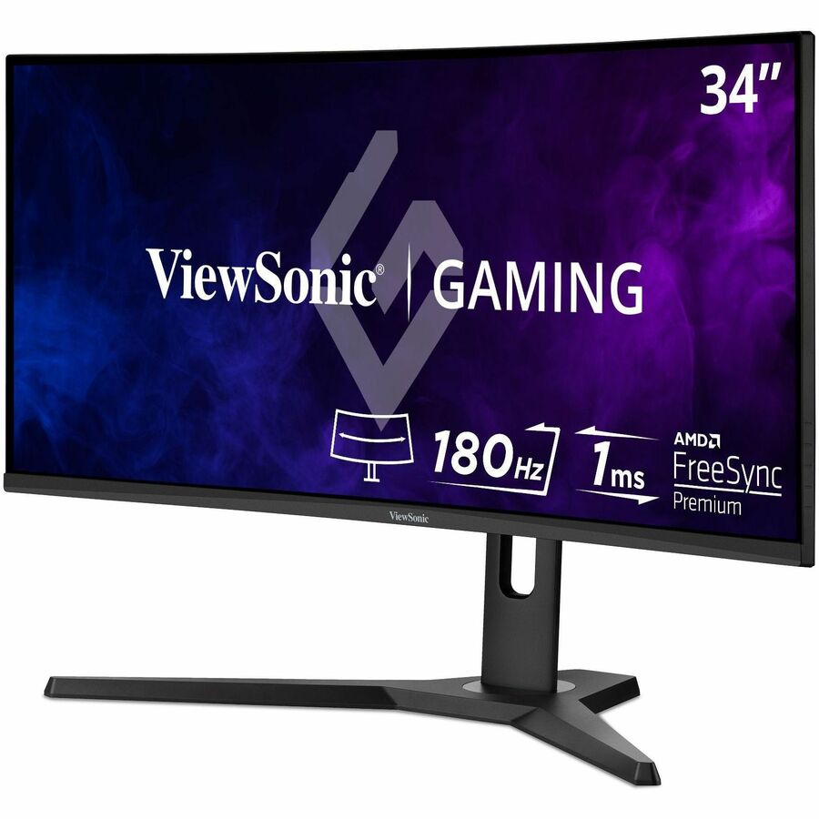 Écran ViewSonic 34", dalle MVA, résolution 3440 x 1440