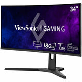 Écran ViewSonic 34", dalle MVA, résolution 3440 x 1440