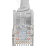 StarTech.com 25ft (7.6m) CAT6 Ethernet Cable, LSZH (Low Smoke Zero Halogen) 10 GbE Snagless 100W PoE UTP RJ45 Gray Network Patch Cord, ETL
