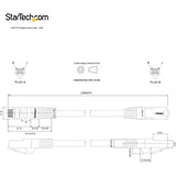 StarTech.com 35ft (10.7m) CAT6 Ethernet Cable, LSZH (Low Smoke Zero Halogen) 10GbE Snagless 100W PoE UTP RJ45 Black Network Patch Cord ETL