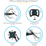 StarTech.com Desk Mount Laptop Arm, Full Motion Articulating Arm/Stand for Laptop or 34" (17.6lb/8kg) Monitor, VESA Mount Laptop Tray
