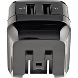 Chargeur mural USB 2 ports StarTech.com, hub de charge mural 17 W (ports 2,4 A et 1 A), adaptateur secteur double USB-A, chargeur portable pour téléphones/tablettes