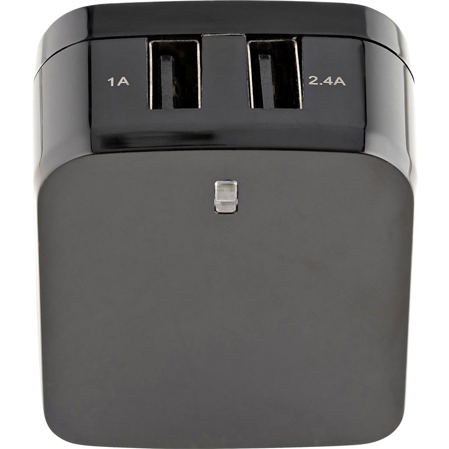 Chargeur mural USB 2 ports StarTech.com, hub de charge mural 17 W (ports 2,4 A et 1 A), adaptateur secteur double USB-A, chargeur portable pour téléphones/tablettes
