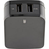 Chargeur mural USB 2 ports StarTech.com, hub de charge mural 17 W (ports 2,4 A et 1 A), adaptateur secteur double USB-A, chargeur portable pour téléphones/tablettes