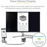 StarTech.com USB C Mini Dock for iPad Pro, Tablets & Smartphones, USB-C Docking Station, 4K HDMI, 27W Power Delivery, 3-Port USB Hub, GbE