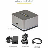 StarTech.com USB C Mini Dock for iPad Pro, Tablets & Smartphones, USB-C Docking Station, 4K HDMI, 27W Power Delivery, 3-Port USB Hub, GbE